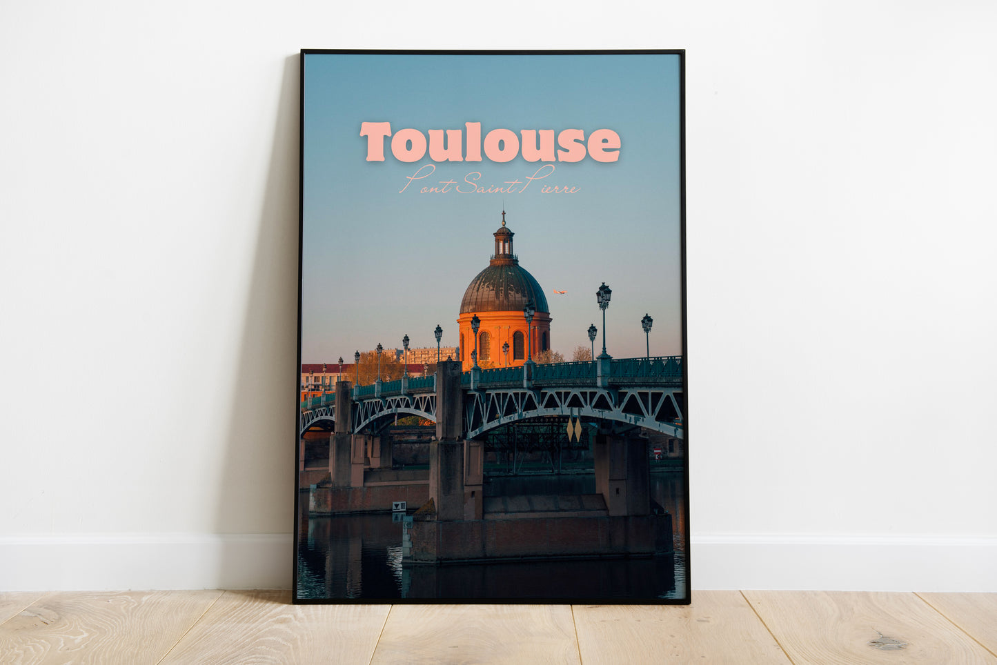 Affiche photo Toulouse – Pont Saint-Pierre – Poster décoration – Ville rose
