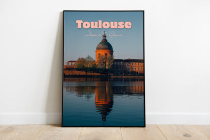 Affiche photo Toulouse – Dôme de la Grave – Poster décoration – Ville rose